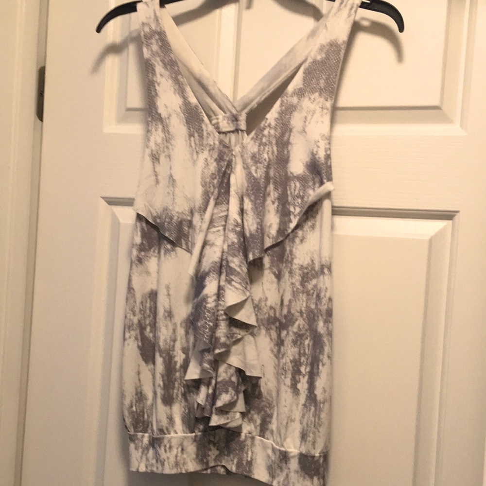 Silver sparkly top